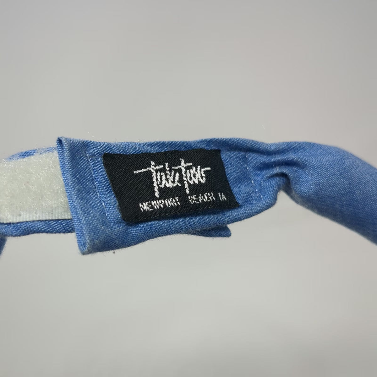 Take Two Visor Hat Blue One Size Denim Padded Roll Top Strapback Newport Beach