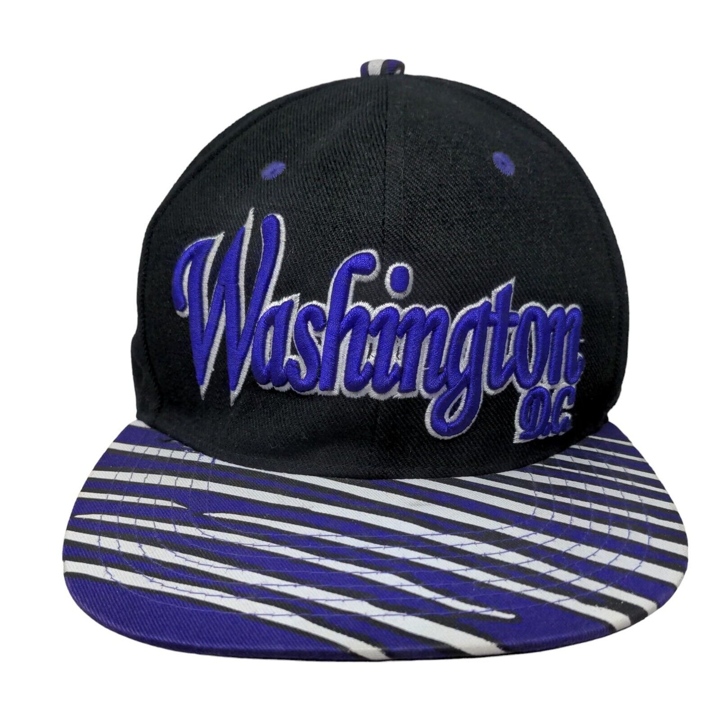 Washington DC Snapback Hat Multicolor One Size Embroidered 6 Panel City Hunter