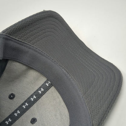 Under Armour Baseball Cap Gray L Stretch Fit Honeycomb Mesh Structured Logo Hat