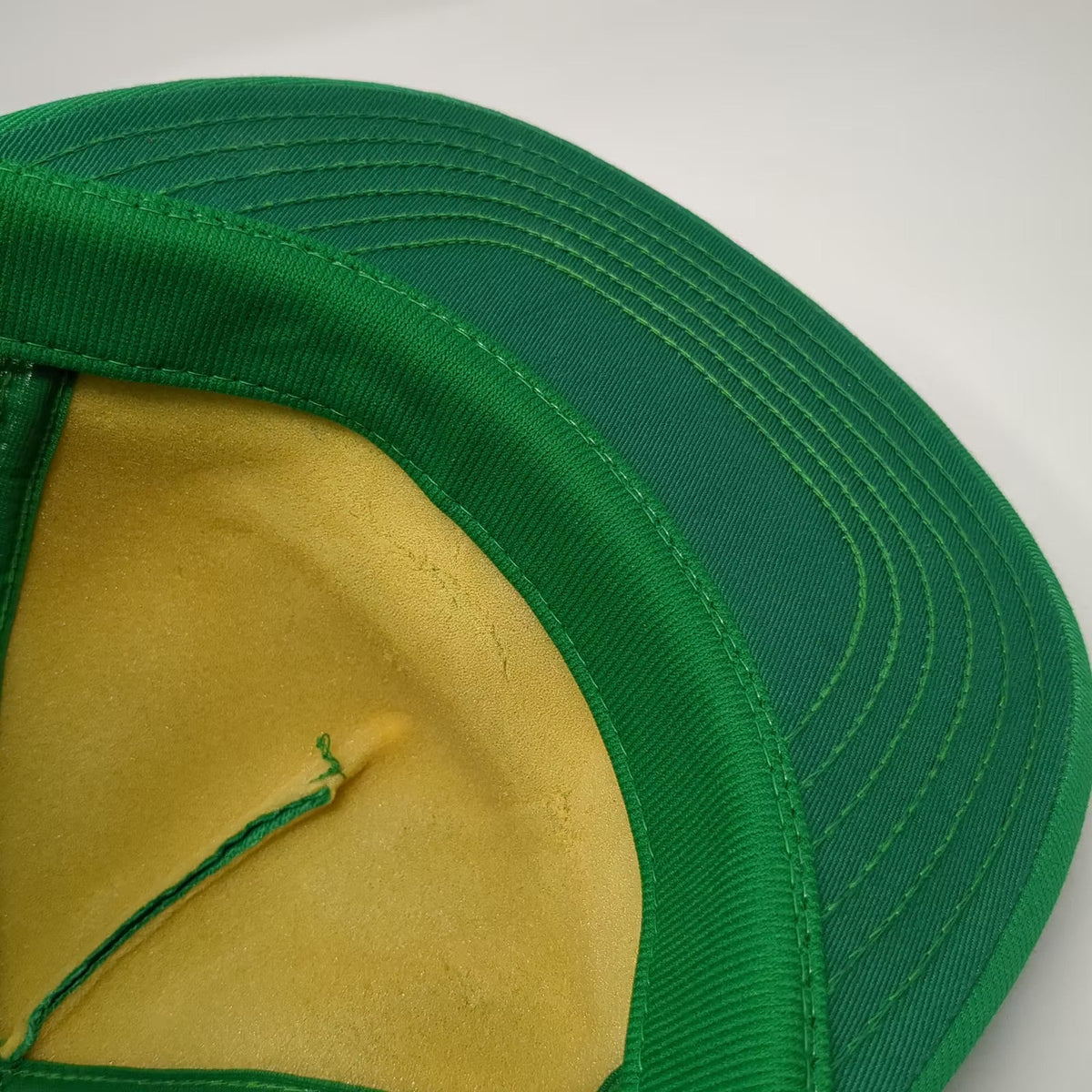 Paramount DuPont DBE Solvent Green OS Trucker Hat Snapback Made USA Vintage Mesh