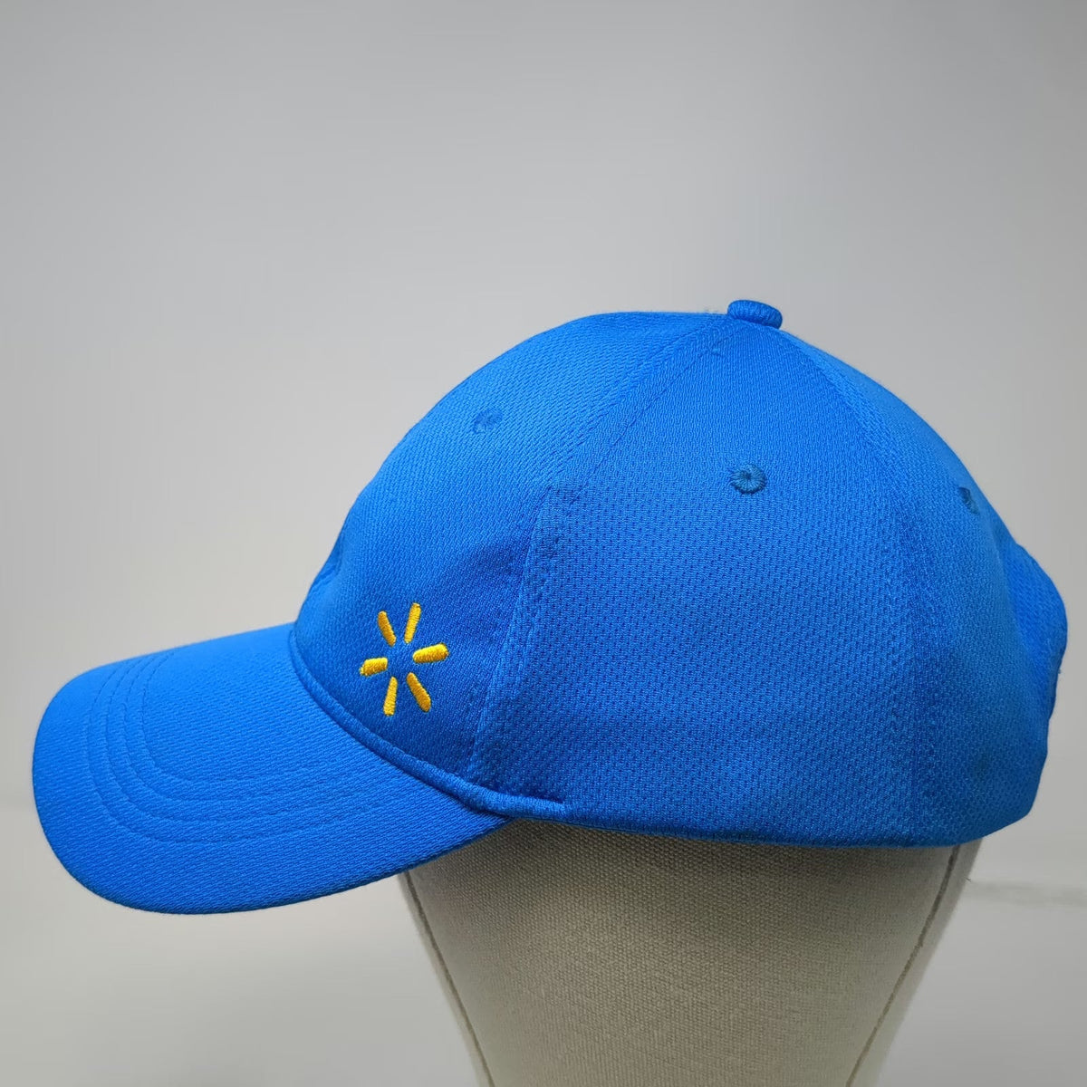 Walmart Baseball Cap Blue OSFM Polyester Slideback Spark Logo Curved Brim Hat