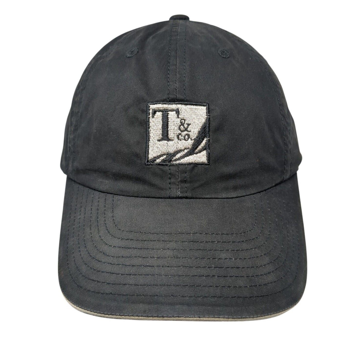 T&co. Strapback Baseball Cap Black OS Adjustable Embroidered Port Authority