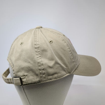 American Needle Boston Red Sox MLB Baseball Cap Hat Beige Red Blue OS Strapback