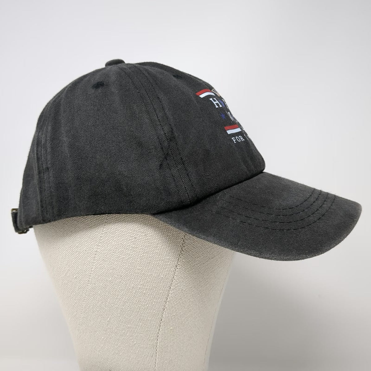 Harris Walz 2024 For The People Stars Baseball Cap Gray One Size Slideback Hat