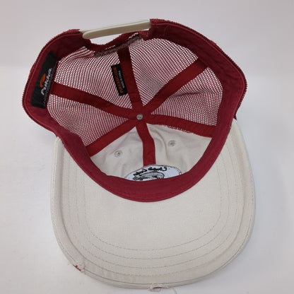Clear Lake Country Club Snapback Trucker Hat Multi OS Mesh Back Distressed Pukka
