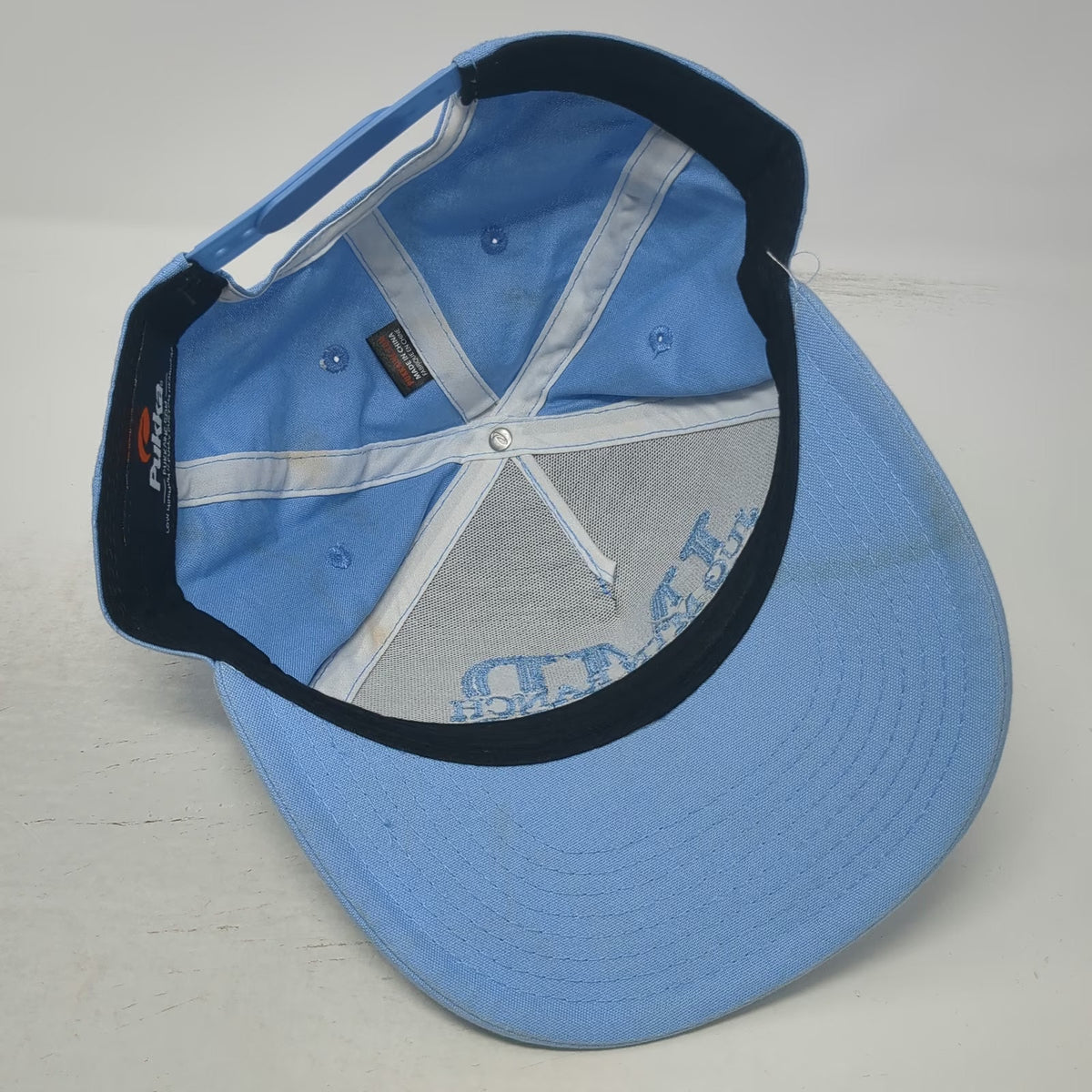 Pukka 5 Panel Blue One Size Jug Mountain Ranch JMR Puffed Snapback Golf Hat