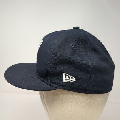 Detroit Tigers MLB New Era Baseball Cap Blue 7 Anniversary Side Patch Pink Brim