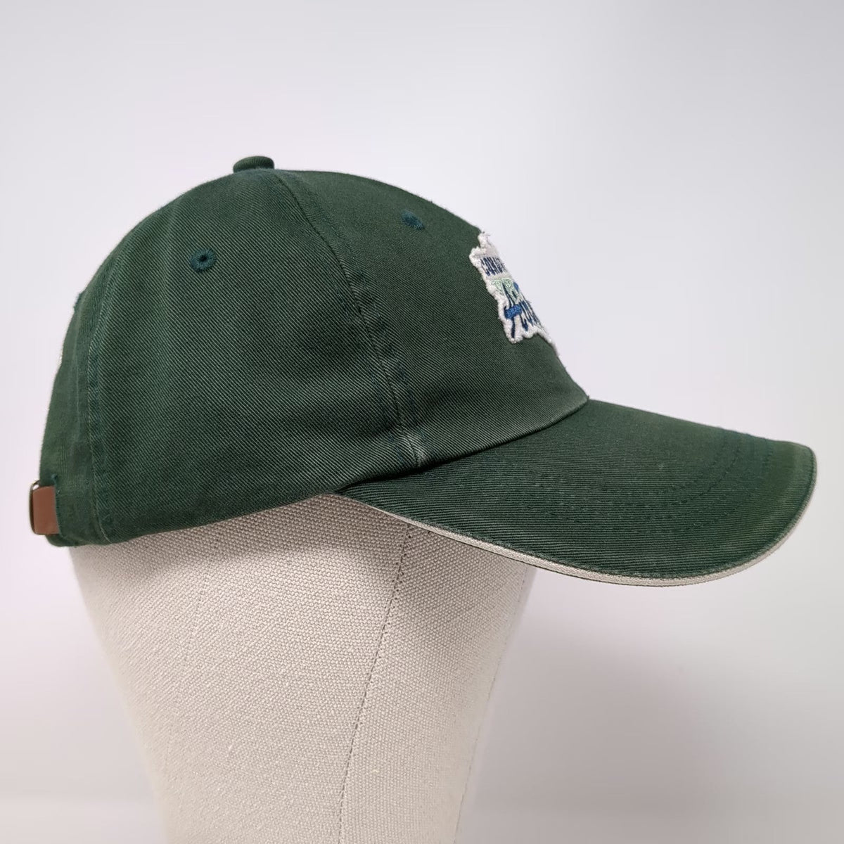 Disney Baseball Cap Green One Size Condor Flats Air Tours Leather Strap Hat
