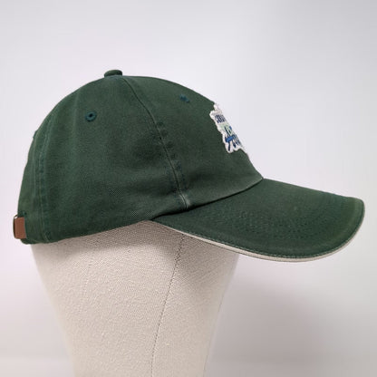 Disney Baseball Cap Green One Size Condor Flats Air Tours Leather Strap Hat