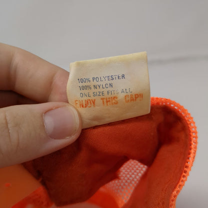 Otto Cap Trucker Hat Orange One Size Mancos Colorado Elk Mesh Snapback Foam