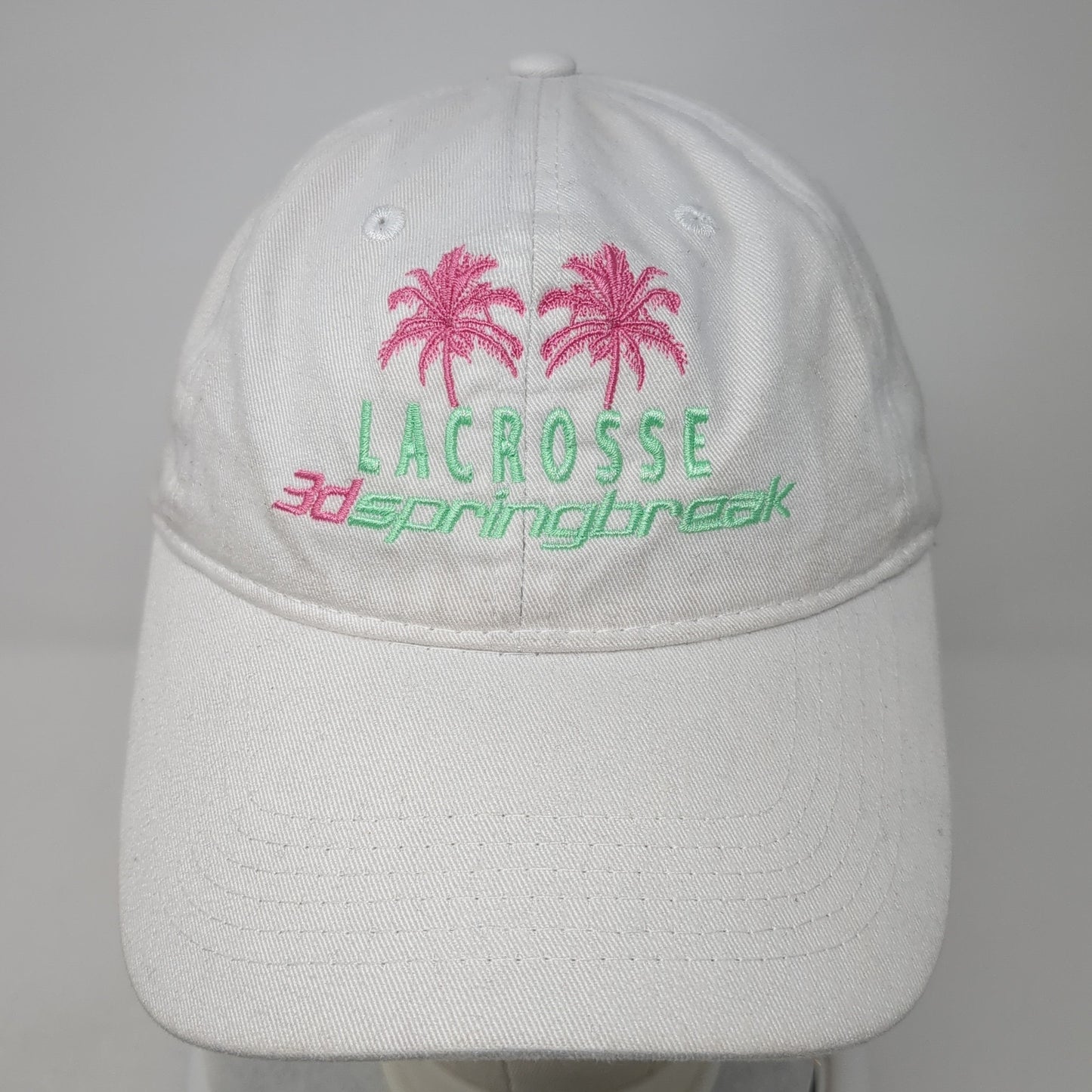 Lacrosse 3S Springbreak Baseball Cap White One Size Adjustable Pacific Headwear