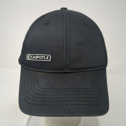 Chipotle Strapback Hat Black One Size Adjustable Crew Employee Uniform