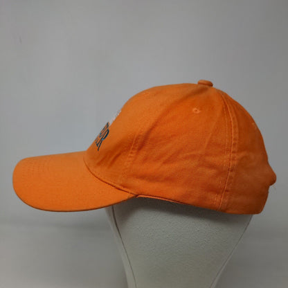 Bargay Men's Strapback Hat Orange Adjustable Embroidered Pasteur Medical Logo