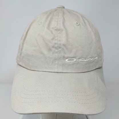 Okuma Slideback Hat Tan OSFA Embroidered Adjustable 6 Panel Yupoong