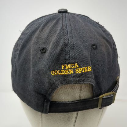 Ultra Club Baseball Cap Black One Size Jupiter Locomotive FMCA Golden Spike Hat