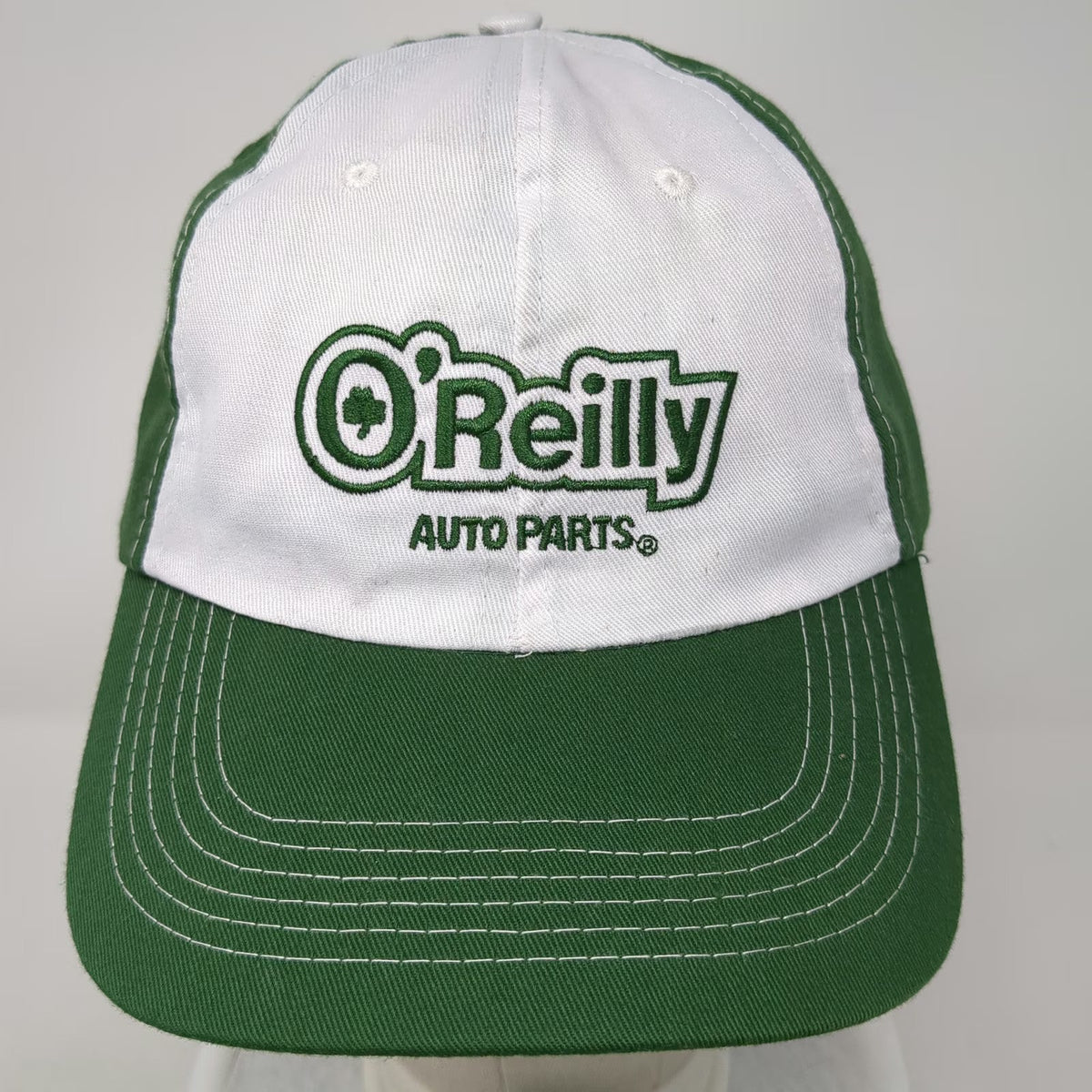 O'Reilly Auto Parts Green Baseball Cap One Size Shamrock Logo Embroidered Hat