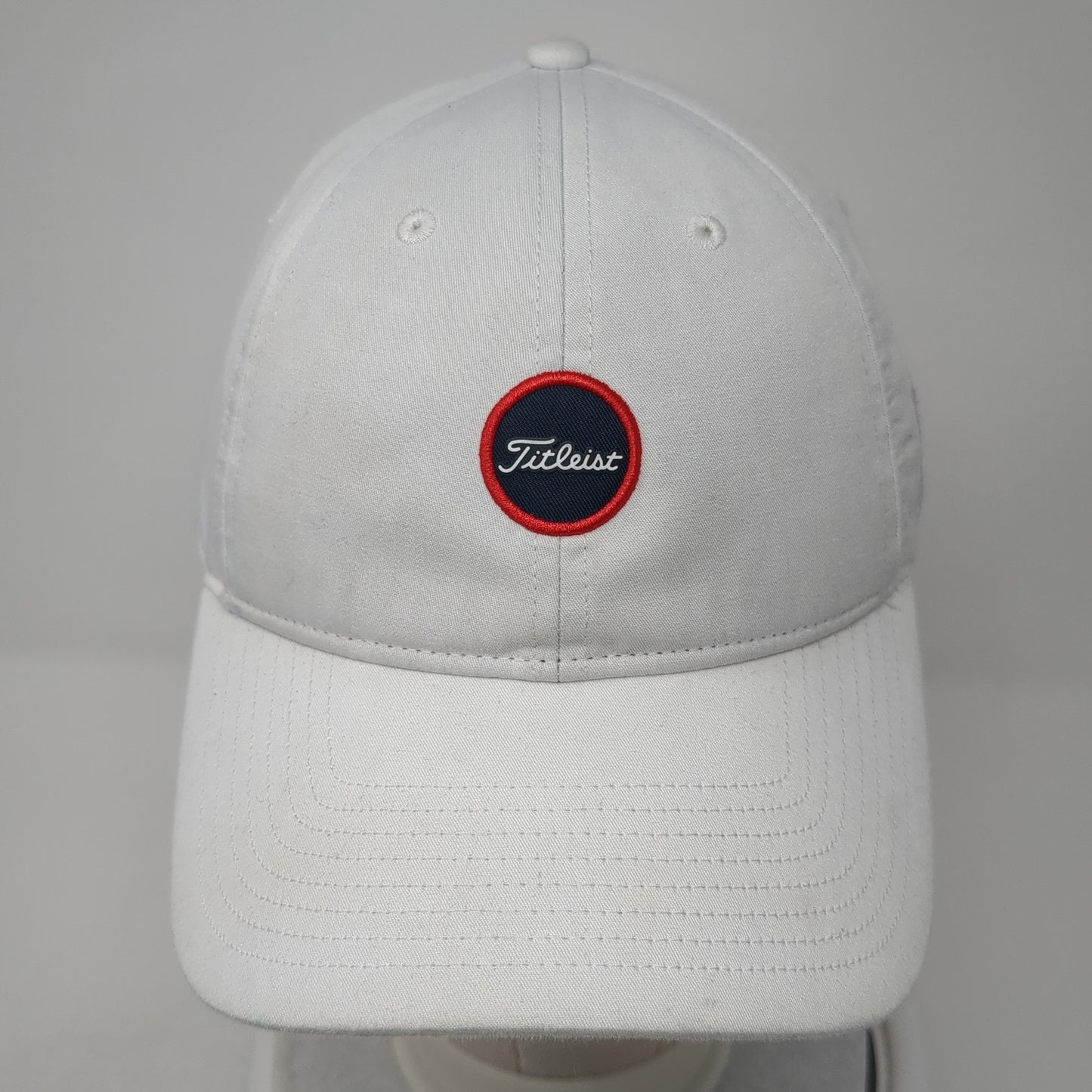 Titleist Strapback Baseball Cap White One Size Adjustable Embroidered Patriotic