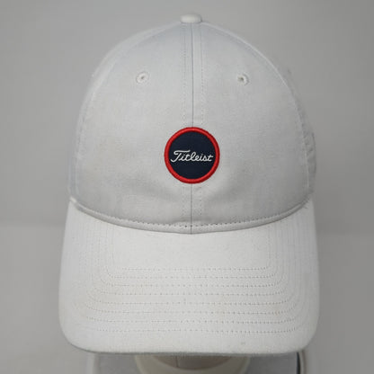 Titleist Strapback Baseball Cap White One Size Adjustable Embroidered Patriotic