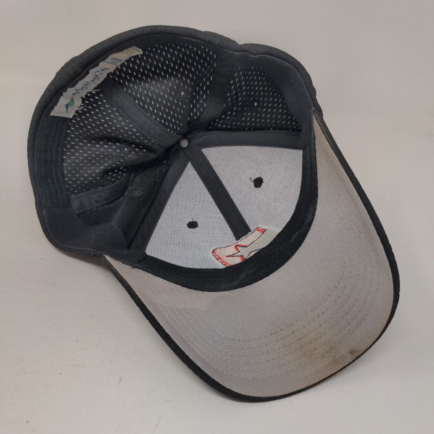 P Star Initial Fitted Hat Black AL/XL Lightweight Embroidered Augusta Sportswear