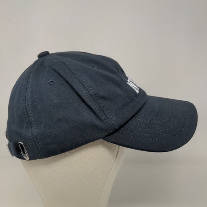 Unbranded Men's Slideback Hat Blue Size 56-60CM Embroidered NYC Logo Cotton