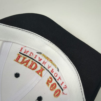 Logo Athletic Snapback White 1997 Indy 500 Indianapolis Racing Hat Vintage