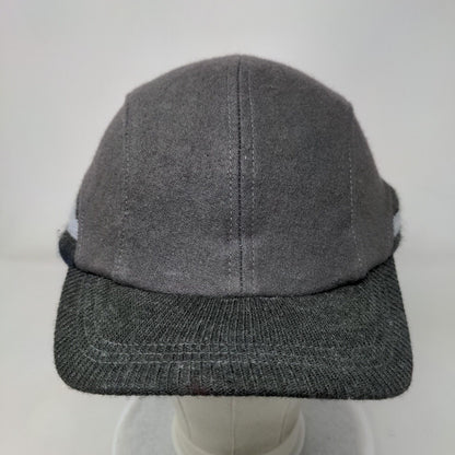 Unbranded Fitted Hat Gray One Size Striped Trim Blank Outdoor