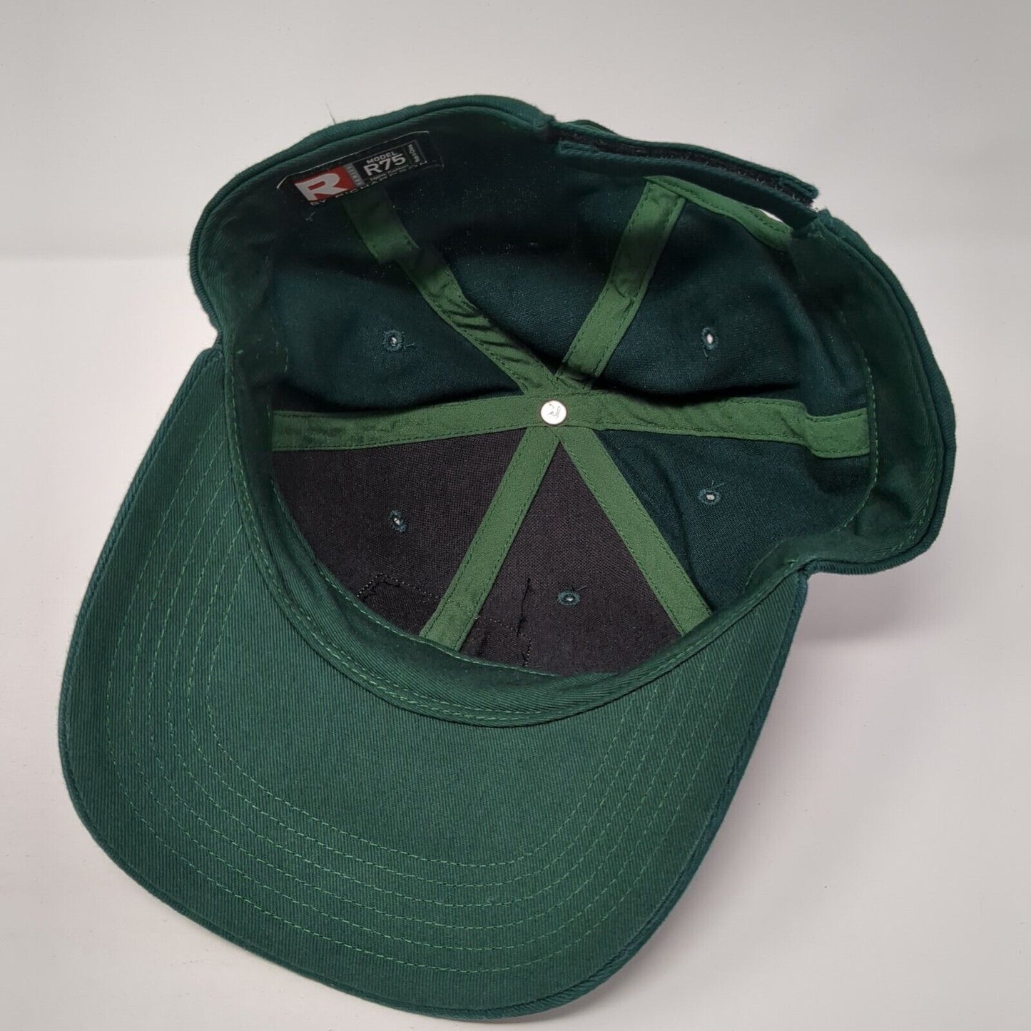 Owner Patch Strapback Hat Green One Size Solid Adjustable Richardson