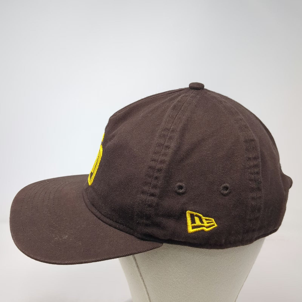 San Diego Padres MLB New Era 5 Panel Brown One Size Snapback Hat Embroidered SD