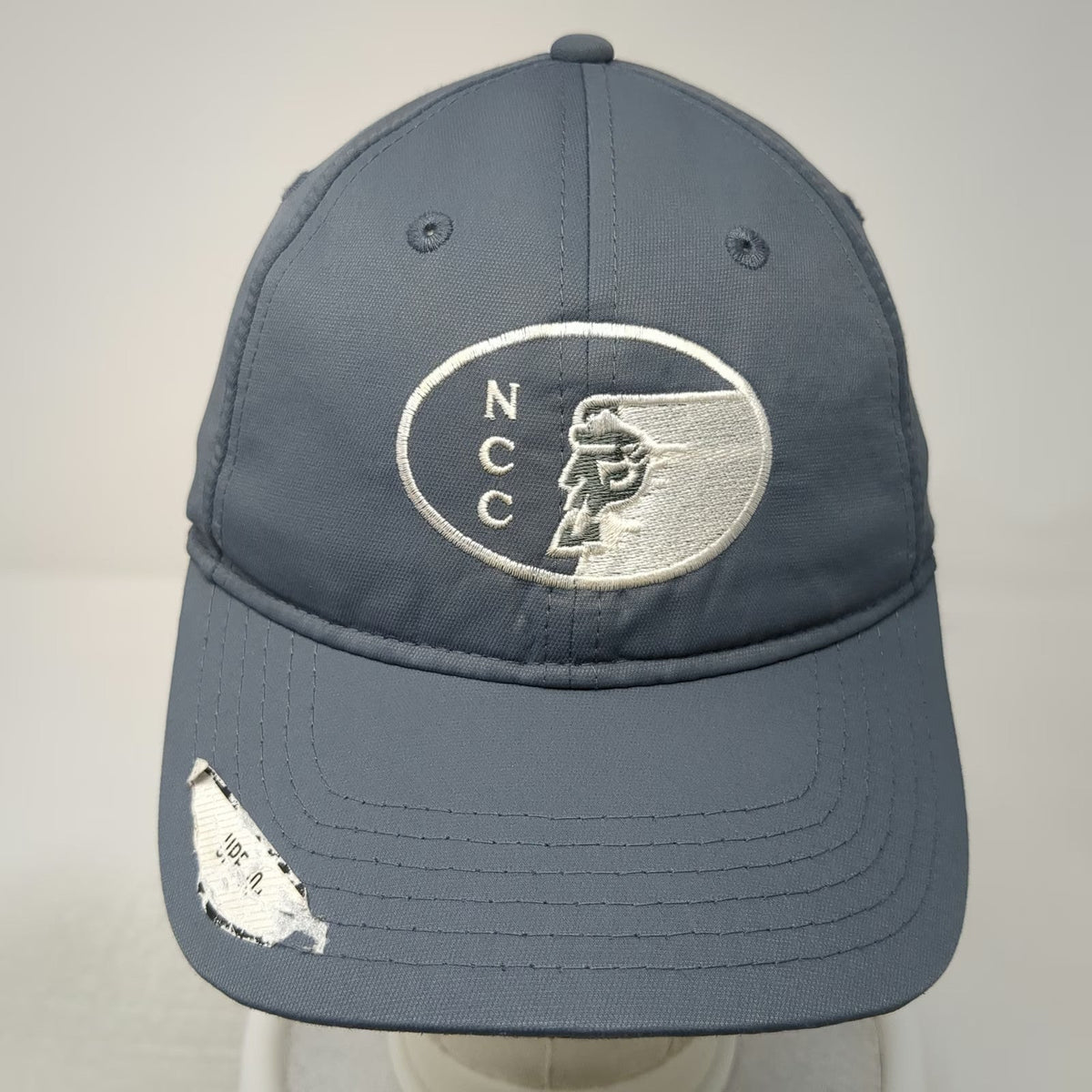 TaylorMade Baseball Cap Gray One Size NCC Chief Logo Polyester Slideback Hat