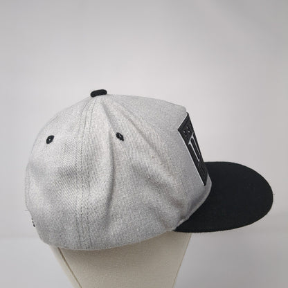 Parental Advisory Explicit Content Snapback Hat Gray OSFA Damp Lush Logo 3D