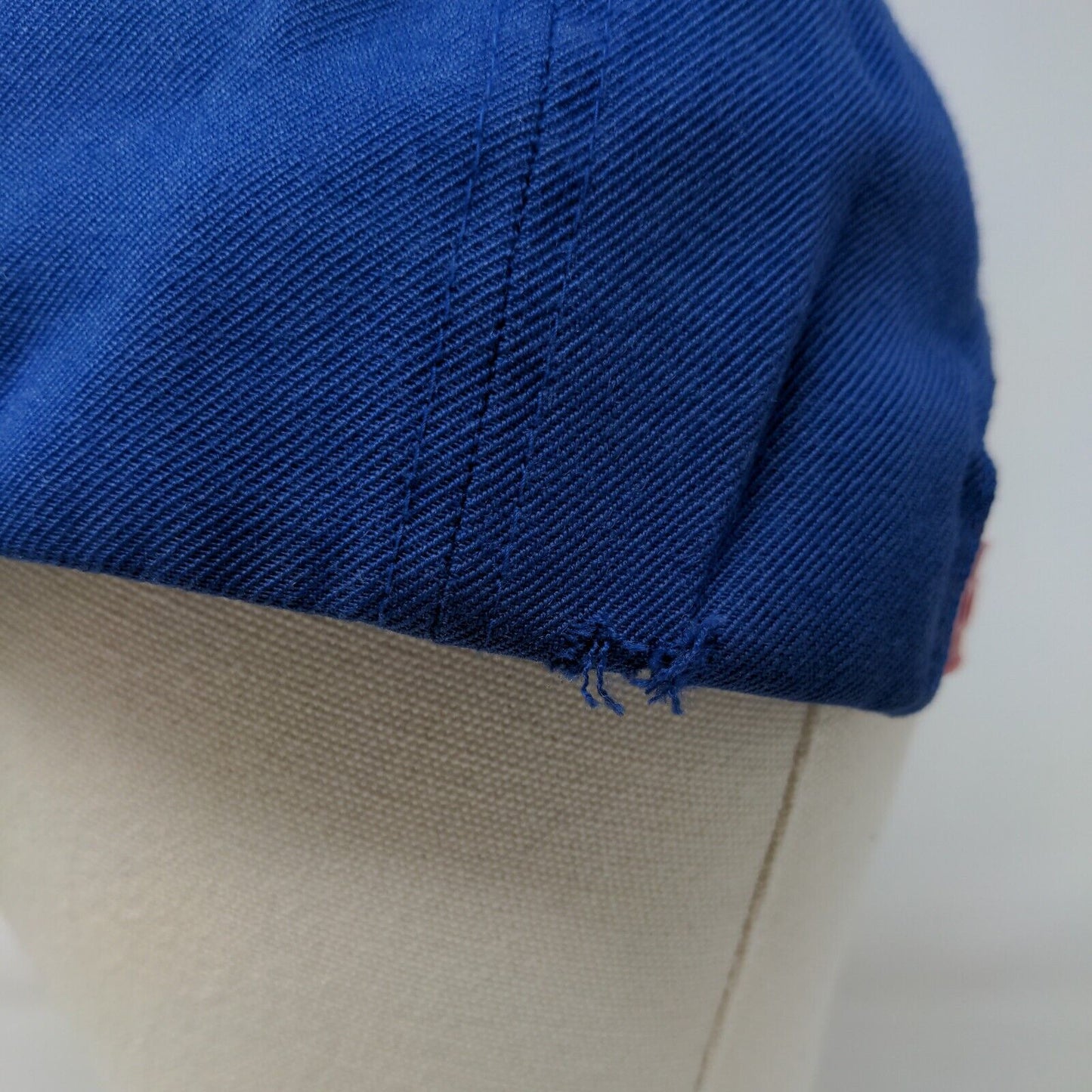 Sport Tek Men's Snapback Hat Blue Red OSFA Embroidered T Logo Acrylic Wool Blend