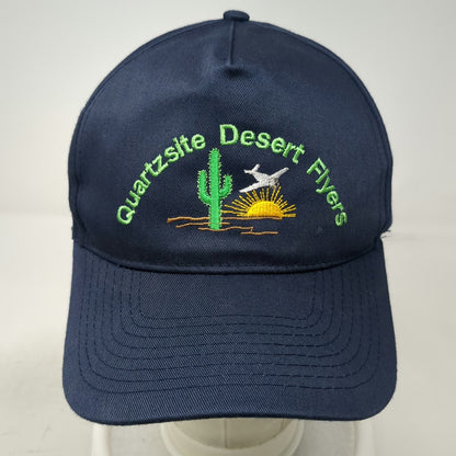 Nissun 5 Panel Blue One Size Hat Quartzsite Desert Flyers Cactus Sun Strapback
