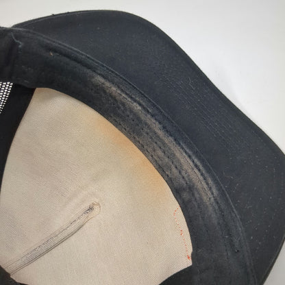 O'Neill Trucker Hat Black Camo One Size Snapback Mesh Orange Logo Patch
