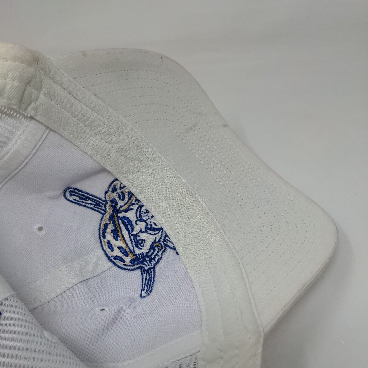 Pirate Forever #21 Snapback Trucker Hat White OSFA Embroidered Mesh Back