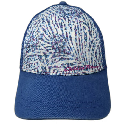 Outdoor Research Trucker Hat Blue Purple One Size Mesh Back Patterned Snapback