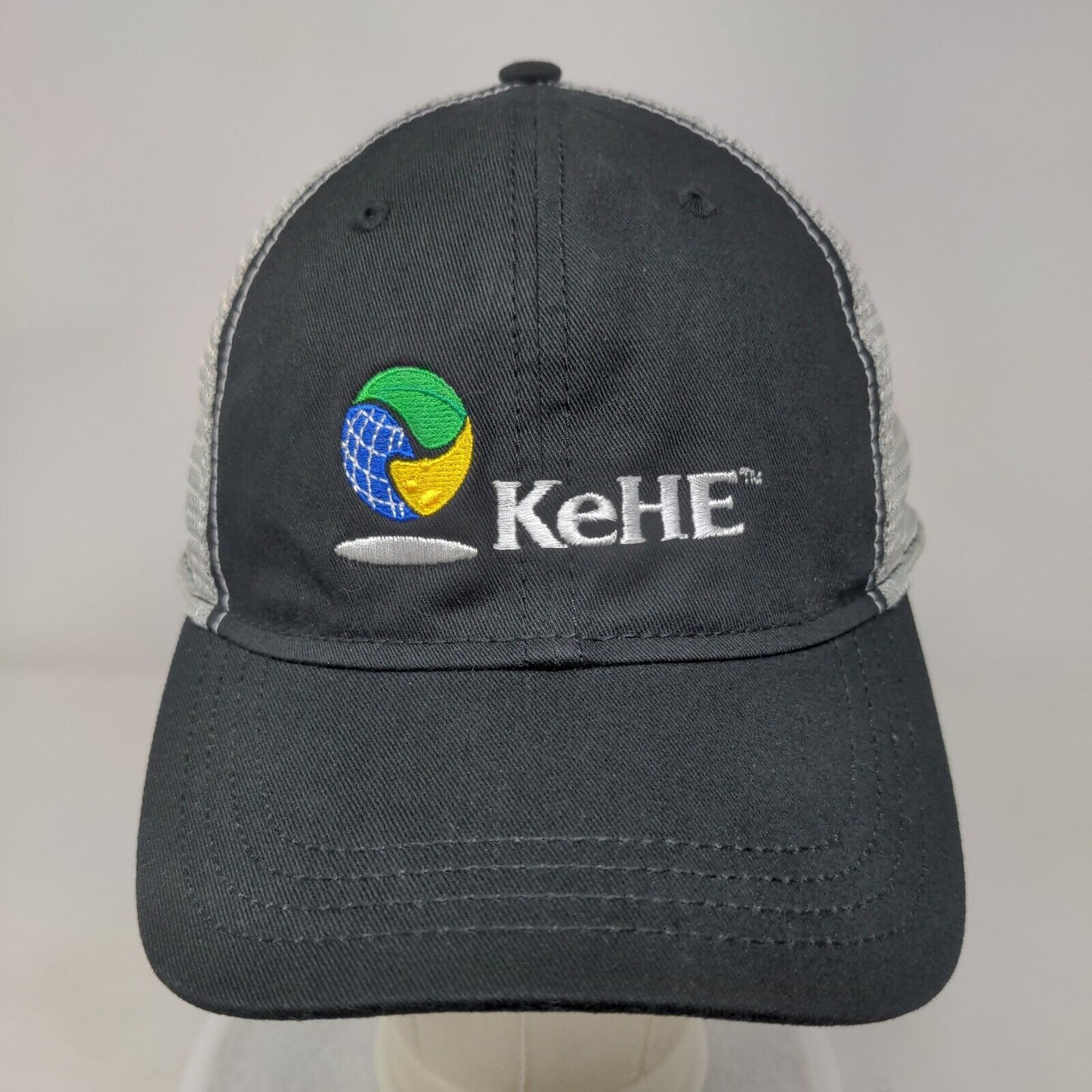 KeHe Strapback Trucker Hat Black OSFA Embroidered Mesh Back Paramount Apparel