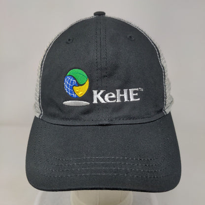 KeHe Strapback Trucker Hat Black OSFA Embroidered Mesh Back Paramount Apparel