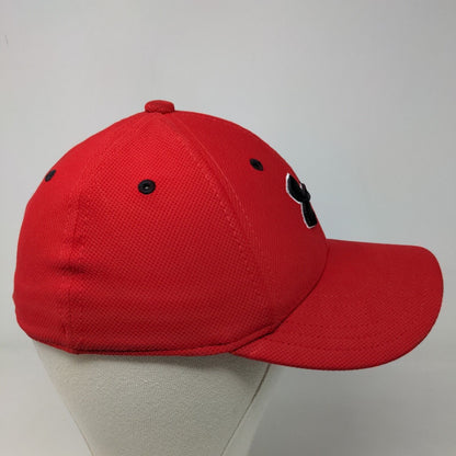 Under Armour Boy's Fitted Hat Red Size M 4-6 Years Embroidered Logo