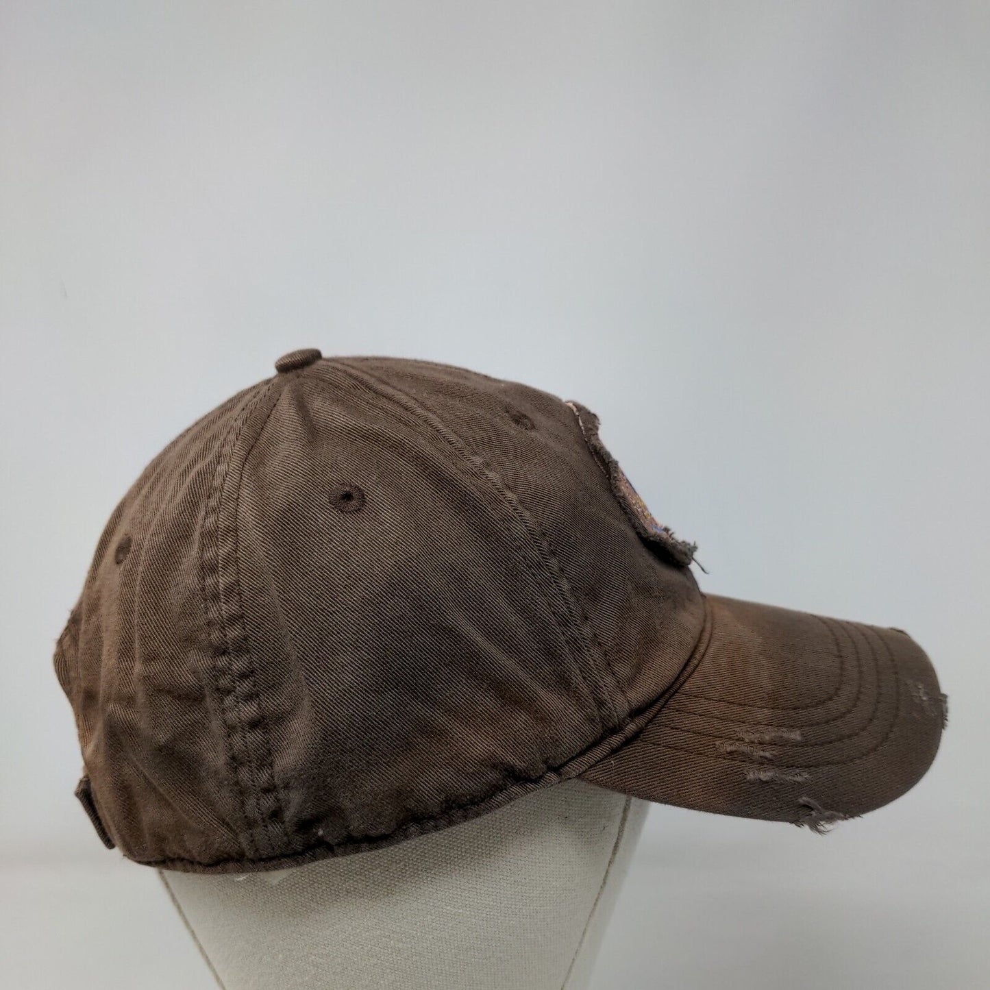 Irby Great Outdoor Adventure Strapback Hat Brown One Size Distressed 6 Panel