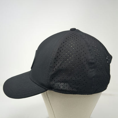 ALL IN Trucker Hat Black One Size Snapback Perforated Gray Undervisor Lifestyle