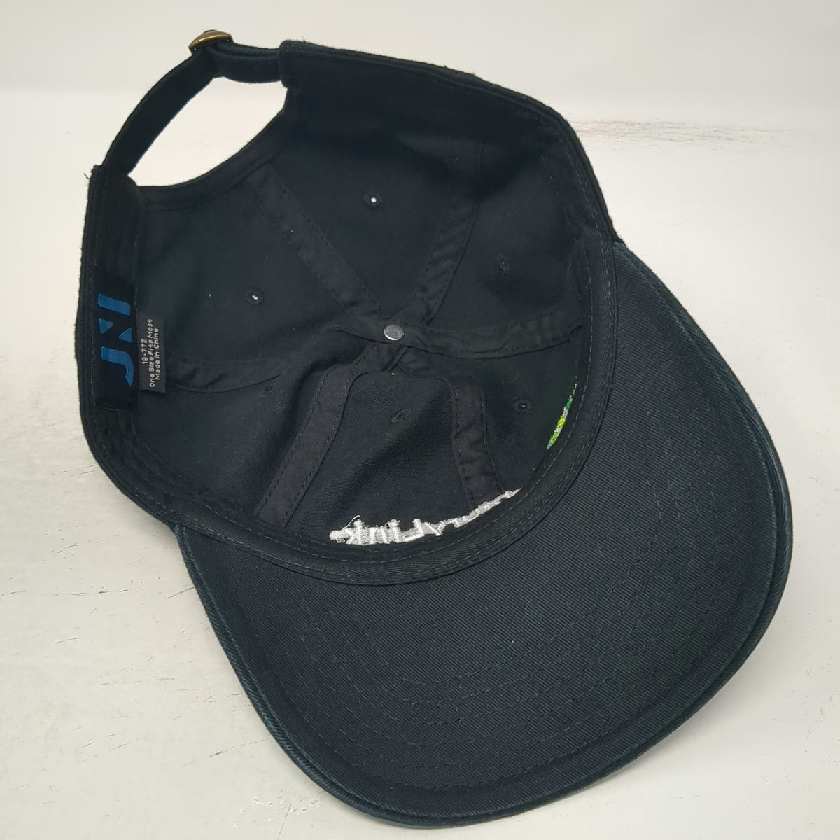 JNI CenturyLink Corporate Logo Baseball Cap Black One Size Cotton Slideback Hat