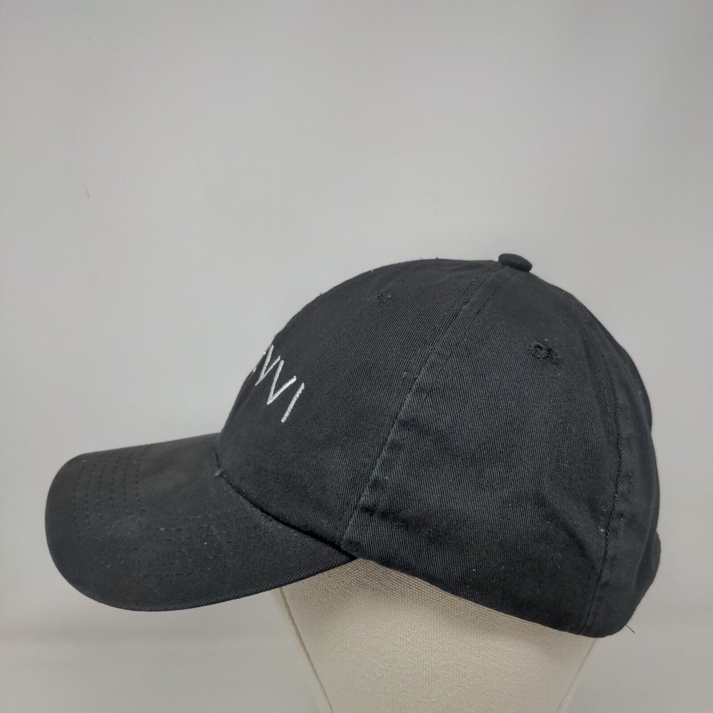 Savvi Slideback Hat Black One Size Adjustable Embroidered Apollo