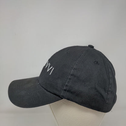 Savvi Slideback Hat Black One Size Adjustable Embroidered Apollo