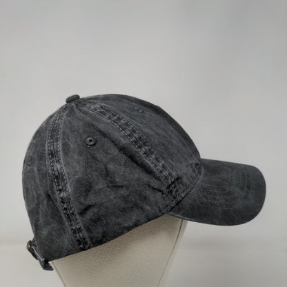 Unbranded Slideback Hat Black OSFM Solid 6 Panel Adjustable Blank