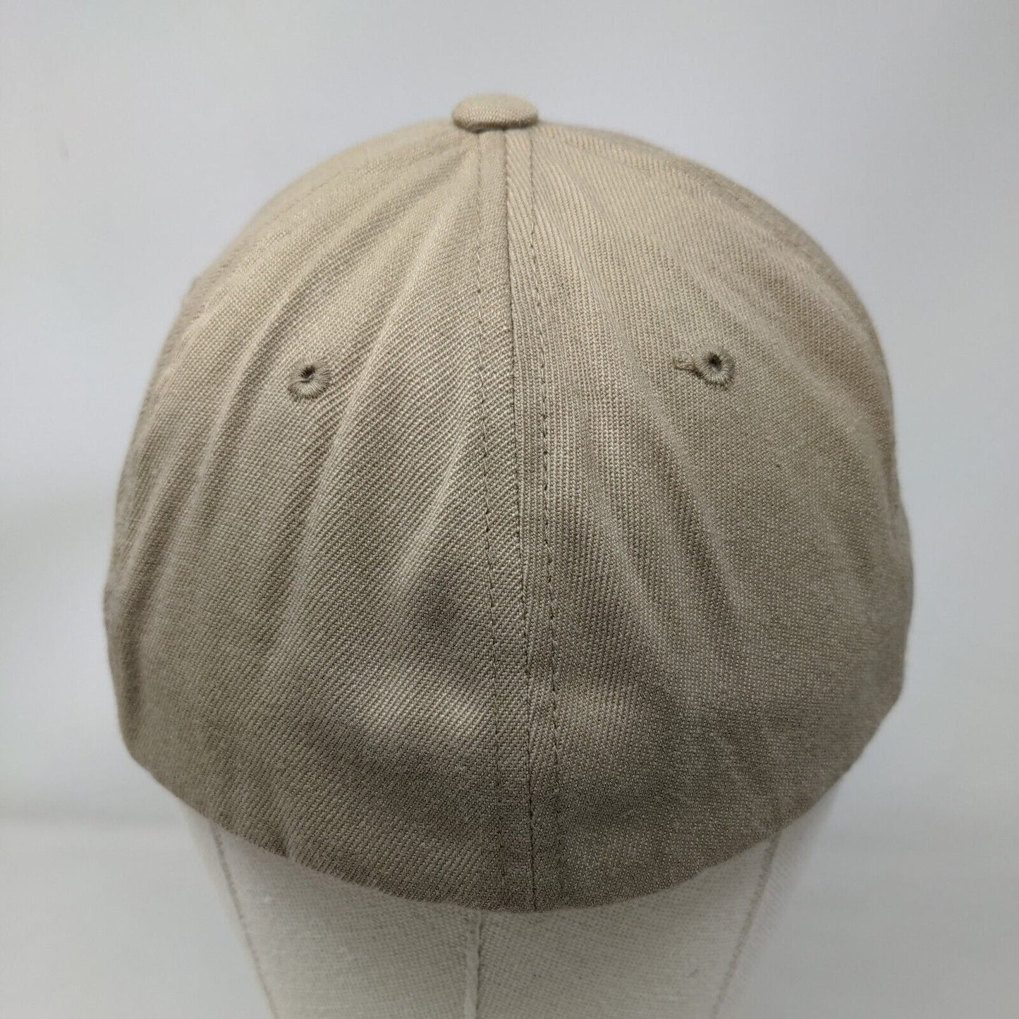 Lids Fitted Hat Tan Small-Medium Solid 6 Panel Vent Holes Blank Flexfit