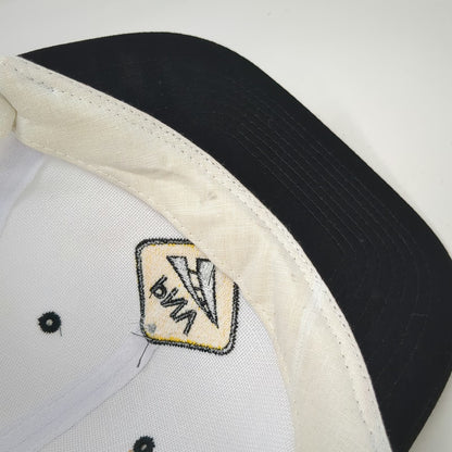 Headmost Snapback Hat White Black One Size PNV Road Sign Highway Graphic