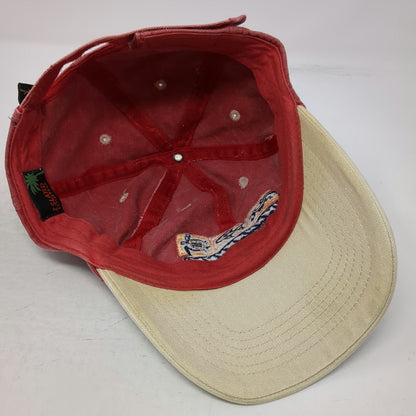 Island Activewear Baseball Cap Red One Size Hat St. Maarten Fish Turtle Lizard