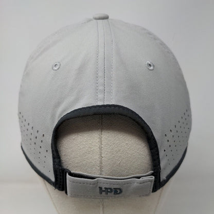Nike Strapback Hat Gray OSFM Embroidered Classic 99 Dri-Fit Laser Cut