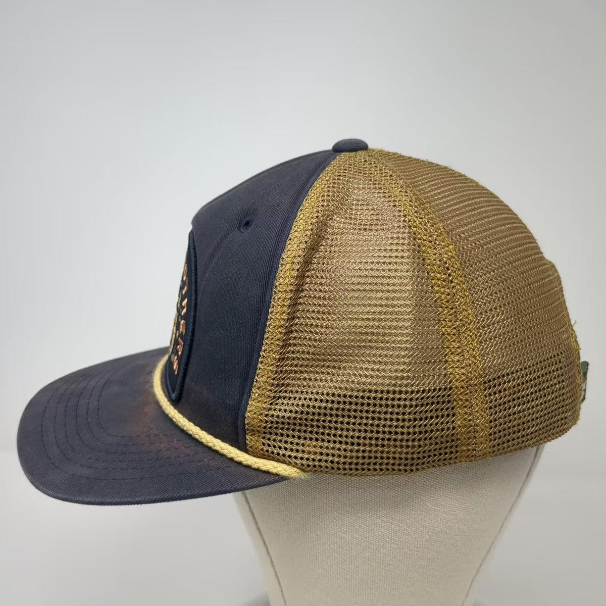 Howler Brothers Blue Gold Trucker Hat One Size Embroidered Patch Snapback