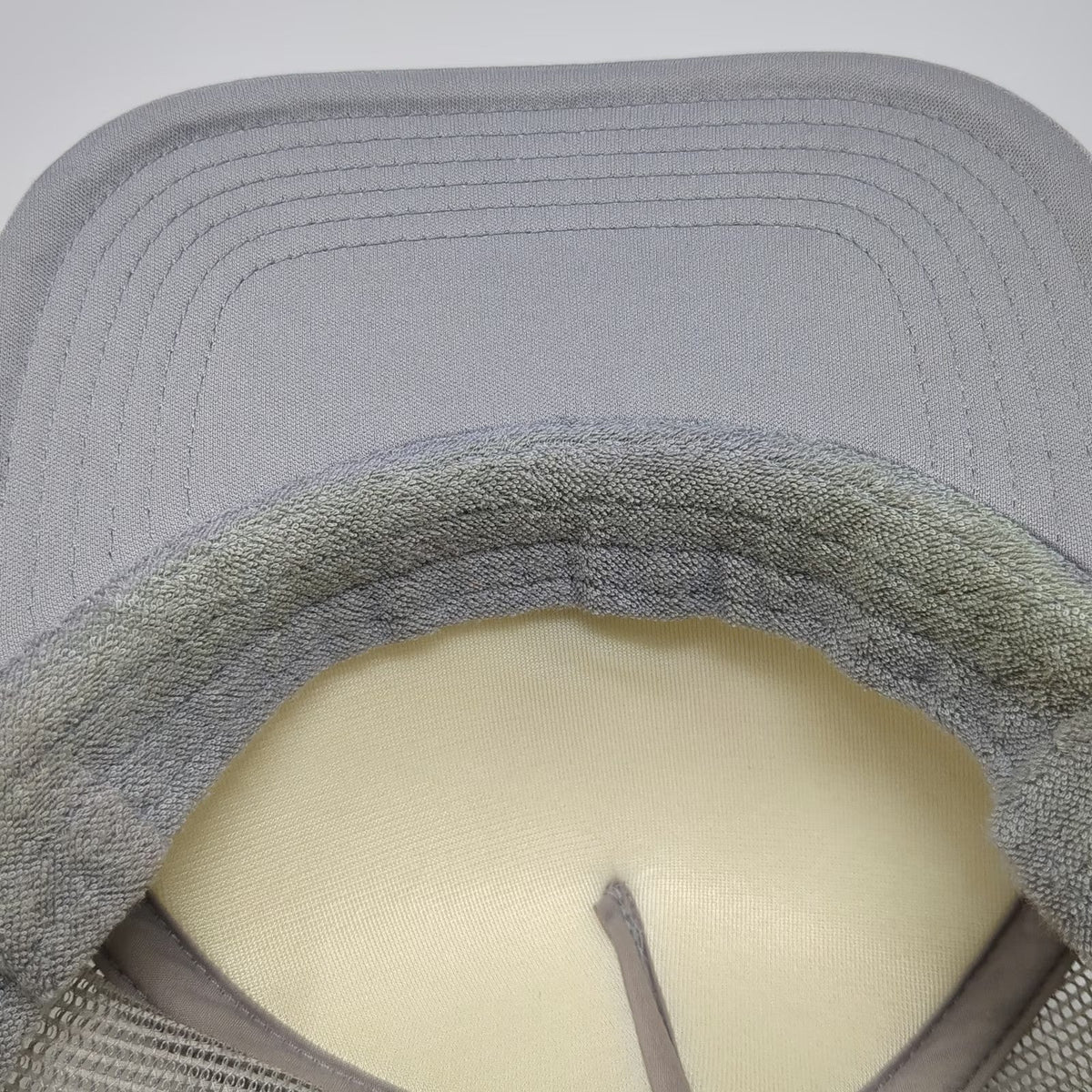 American Eagle Trucker Hat Gray One Size Sunset Eagle Graphic Mesh Foam Snapback